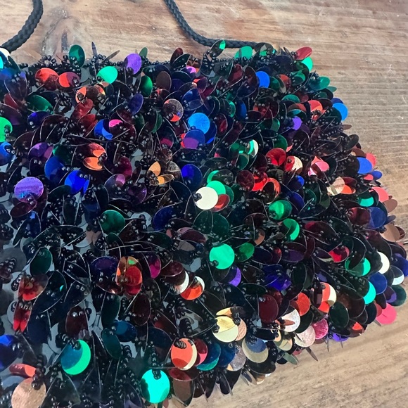 Sequin Embellished Multicolor Crossbody - Picture 2 of 4